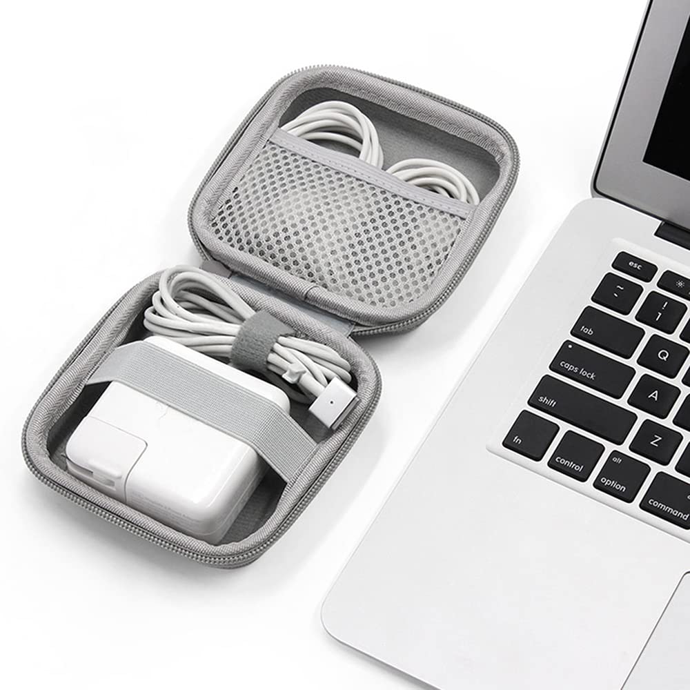 TOMGDRACO Storage Case for Macbook USB Storage Pouch Bag for Power Earphone Gadget Travel PC Accessory Small Mini EVA Hard for Travel and Business