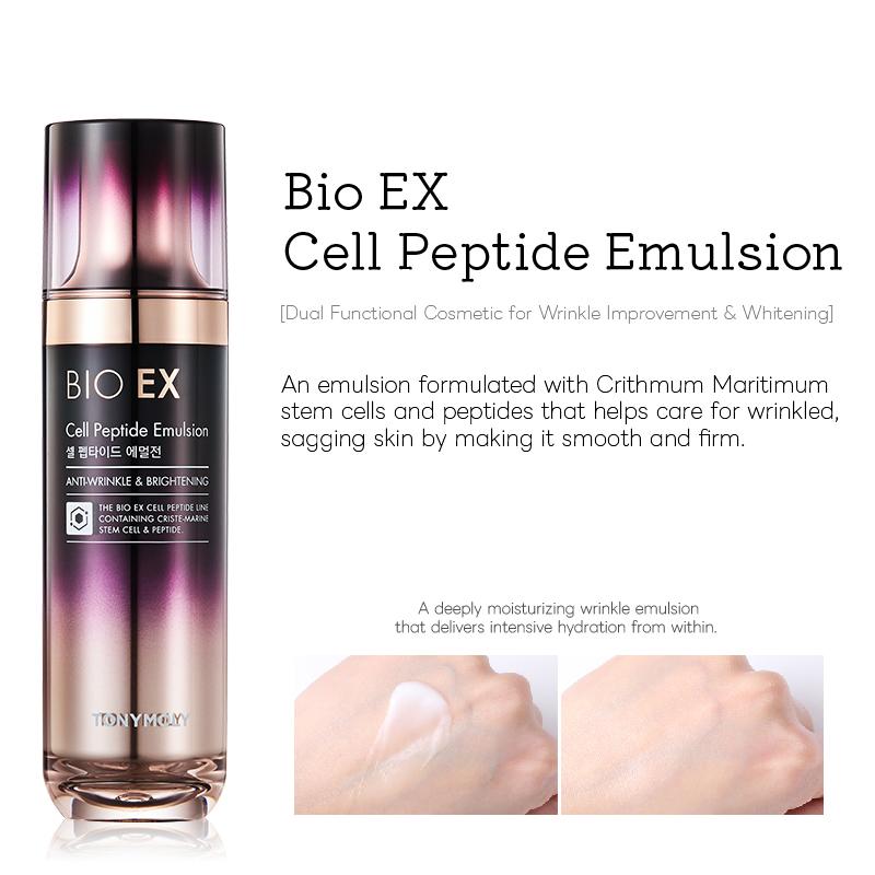 Tonymoly Set Special Bio EX Cell cu Peptide 3 Piese (Toner 130ml + Emulsie 130ml + Cremă 60ml)