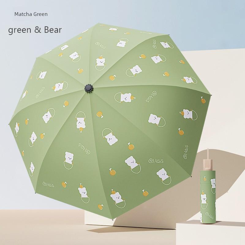 Outdoor Automatic Umbrella, Sun Umbrella for Women, Sun Protection, Uv Protection, Foldable Sunshade Umbrella for Both Sunny and Rainy Weather