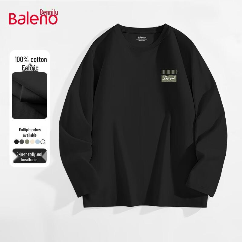 Baleno Men's Pure Cotton Long Sleeve T-Shirt