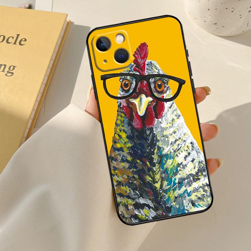 

Chicken Hen Rooster Phone Case For iPhone 13 11 12 14 15 16 Pro Max Mini Plus X XS MAX XR Soft Cover iPhone 13 mini