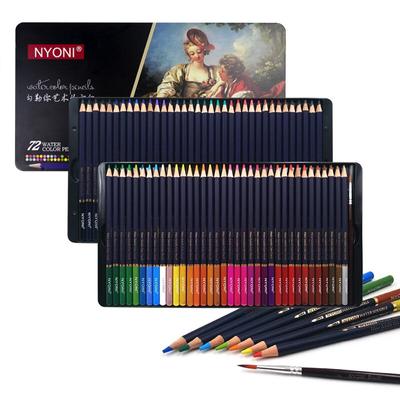 12/24/36/48/72 Farben Aquarellstift Professionelle weiche wasserlösliche Buntstifte zum Malen Studenten Künstler Kunstbedarf