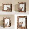 Elegant Picture Holder Resins Vintage Styles Flower Carvings Photo Frame for Sophisticated Home Styling Wall or Tabletop