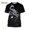Yin Yang Koi Dragon Tai Chi Pattern 3D Print Men's T-Shirt Streetwear Brand Quick-Dry Sports Short-Sleeve Top