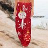 Women's Comfortable Sleeper Pants Christmas Printed Drawstring Wide Leg Pants Casual Pants