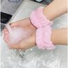 2 Stück Handgelenk-Waschband weiche Mikrofaser-Handtuch-Armbänder zum Waschen des Gesichts Wasseraufnahme Verhindern von Nässe Handgelenk-Waschband