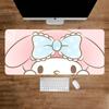 Cute Cartoon M-My Melody Mousepad Large Keyboard Desk Mat Gaming Mouse Pad LockEdge Non-slip Mat