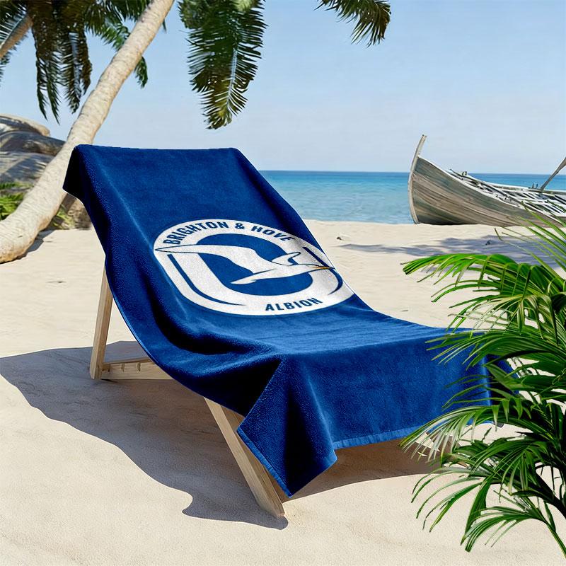 Asciugamano da Spiaggia Brighton & Hove Albion, Asciugamano Grande Morbido Asciugatura Rapida per Spiaggia Campeggio Nuoto