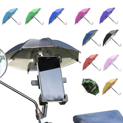 11 Color New Car Mobile Phone Holder Motorcycle Bicycle Umbrella Portable Waterproof Mini Parasol Waterproof Toy Umbrella