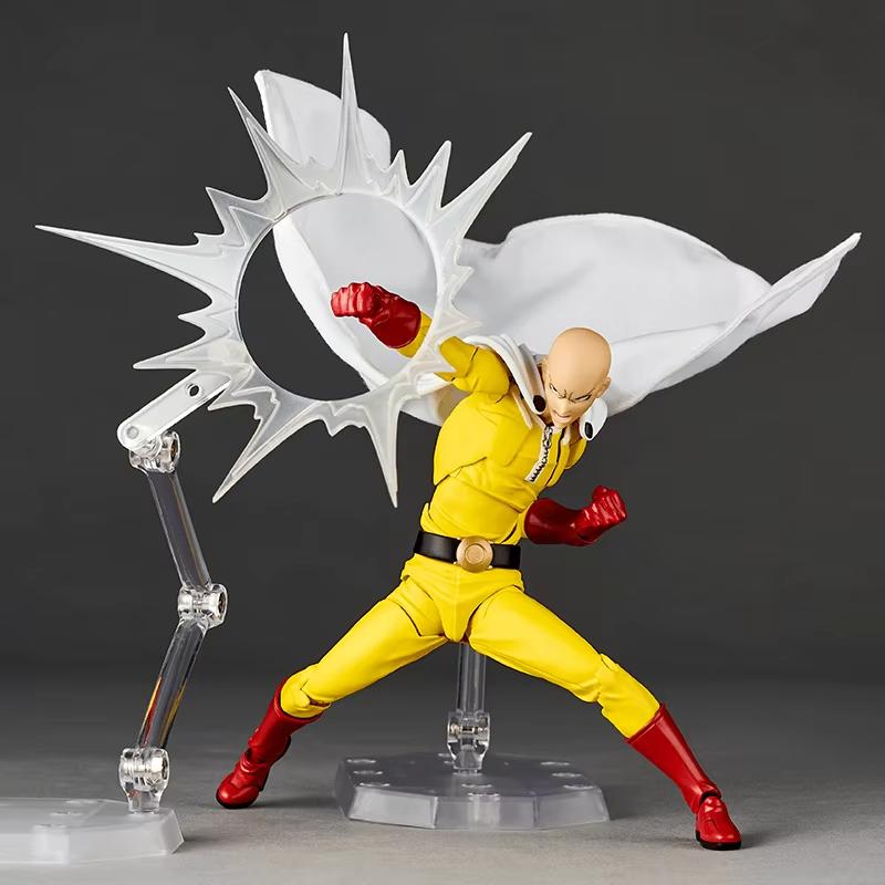 NEW Kaiyodo One Punch Man Saitama Action Figures Amazing Yamaguchi Revoltech Saitama Collection Room Decora Desk Toys Halloween