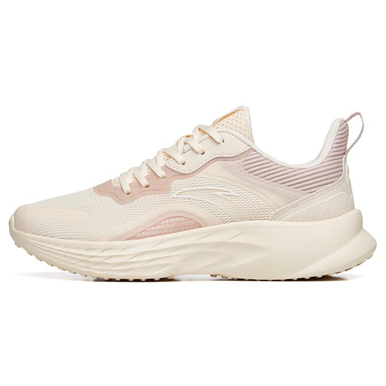 

Anta Cushioning Slip Resistant Abrasion Resistant Breathable Low top Running Shoes Women s Beige Pink 922235529-1 36