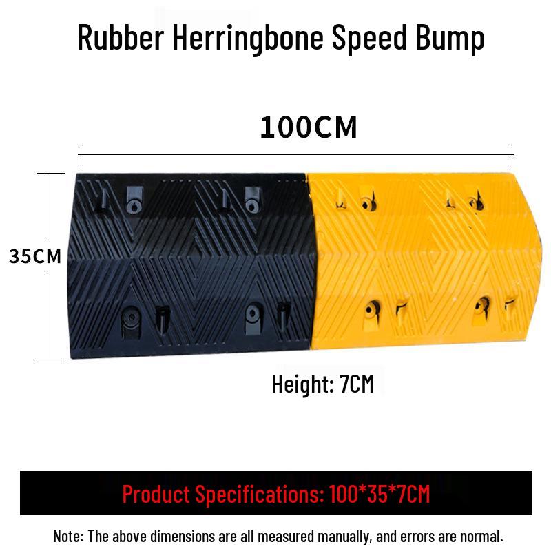 High Load Capacity Rubber Speed Bump for Car & Road Safety