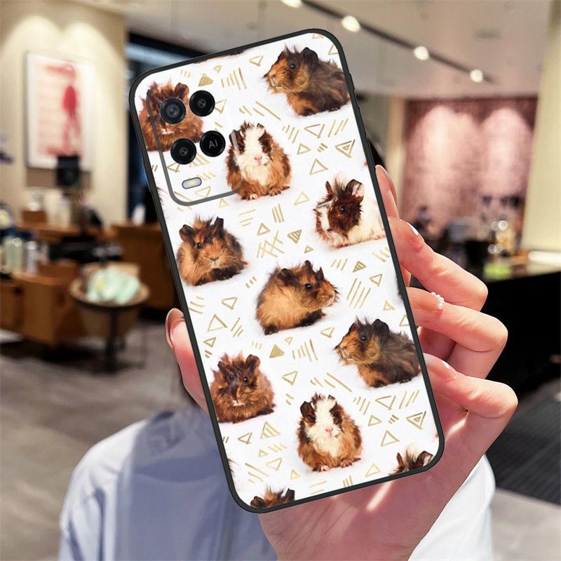 Pattern Guinea Pig Cute Case For Oppo A17 A77 A80 A40 A60 A98 A78 A18 A38 A58 A16 A76 A96 A74 A94 A54 A57S A15 Cover