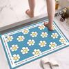 Toilet Diatom Mud Quick-Drying Floor Mat Bathroom Door Mat Household Toilet Door Carpet Cushion Non-Slip Foot Mat