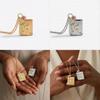 Vintage Book Necklace With Gold And Silver Star Moon Pendant For Women And Men