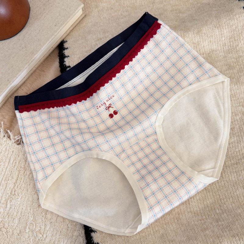 

Sweet Cherry Women s Mid-Waist Cotton Panties - Antibacterial, Full Coverage, Comfortable Hip-Hugging Briefs. M (80-100 jin)