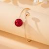 Fashion  Jewelry Set Necklace Bracelet for Women Ladies Simple Personalized Red Imitation Pearl Collar Bracelet Set