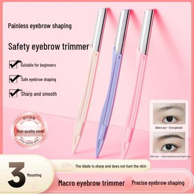 Stainless Steel Portable Eyebrow Trimmer Razor - Safe Beauty Tool