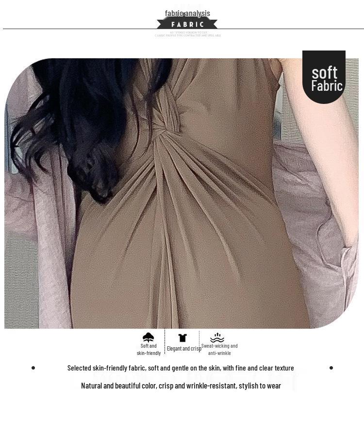 Maternity Dress Set: Spring/Summer 2026 Halter Neck Sun Protection & Slimming Design