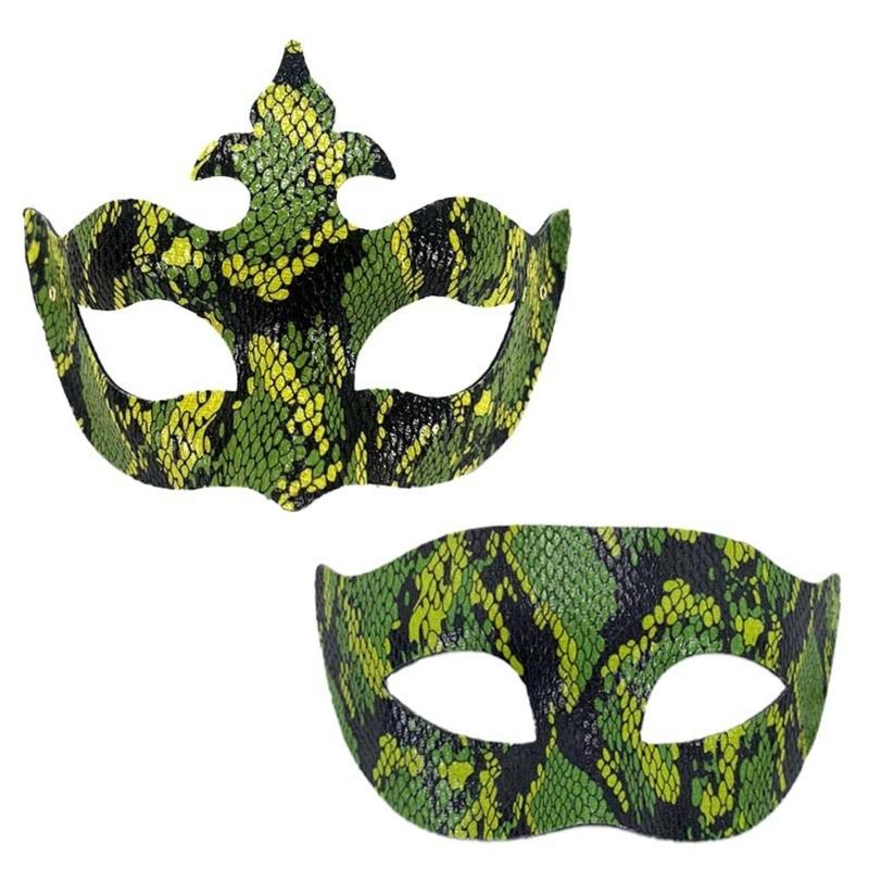 Couple Venetians Mask Masquerades Ball Mask Carnivals Mardi Gras Prom Mask Theatrical Mask Cosplay Party Mask Unisex зелёный