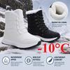 Winter Outdoor High Top Fleece Lined Warm Thick Sole Snow Boots Women Trendy Lightweight Cotton Boots