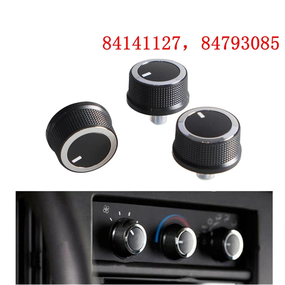 3Pcs Car AC Heater Control Knob Air-con Buttons Switch Part No.84793085 For Chevrolet Express 1500 For GMC Savana 08-17 SLJ-1167 Switches Seat 3