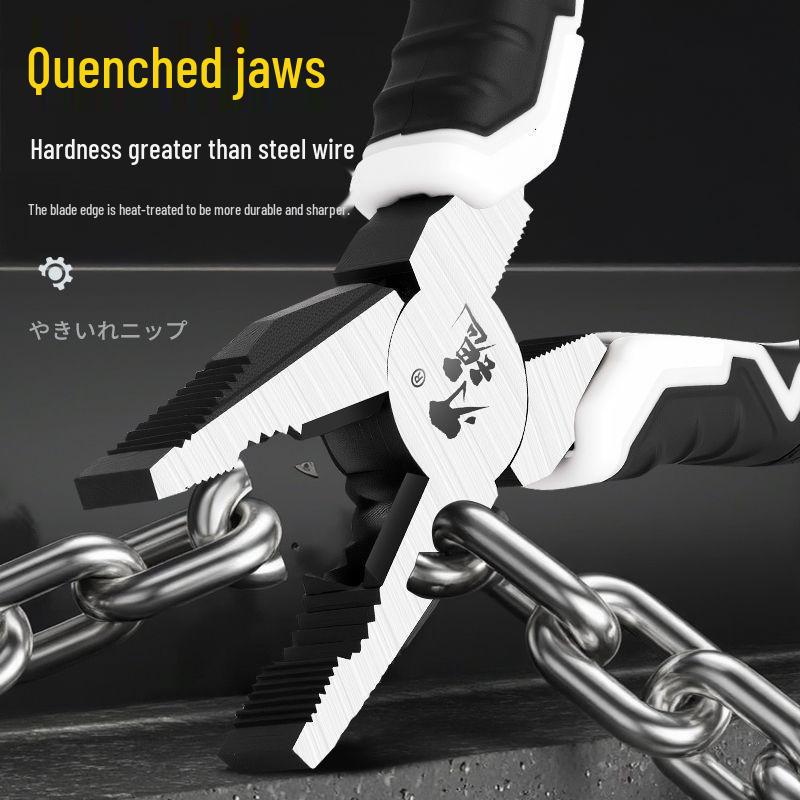 Industrial Grade Multifunctional Steel Wire Diagonal Pliers - Labor-Saving, Electrician's Universal Combination with Pointed Nose