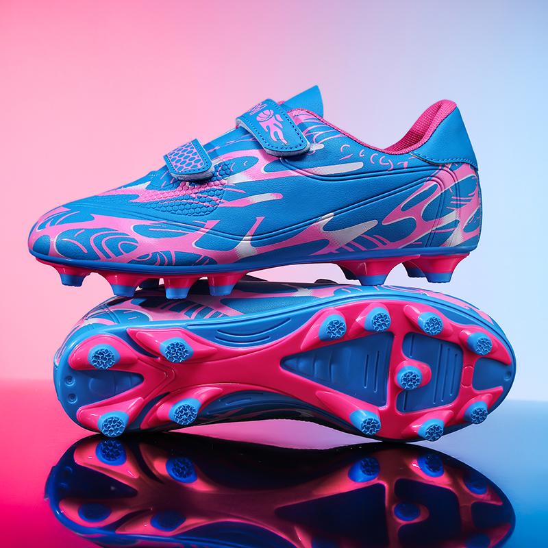 New Men Kids Football Boots Ultralight Cleats Non-Slip Match Grass Boys Professional Soccer Shoes Training Shoes Drop Shipping