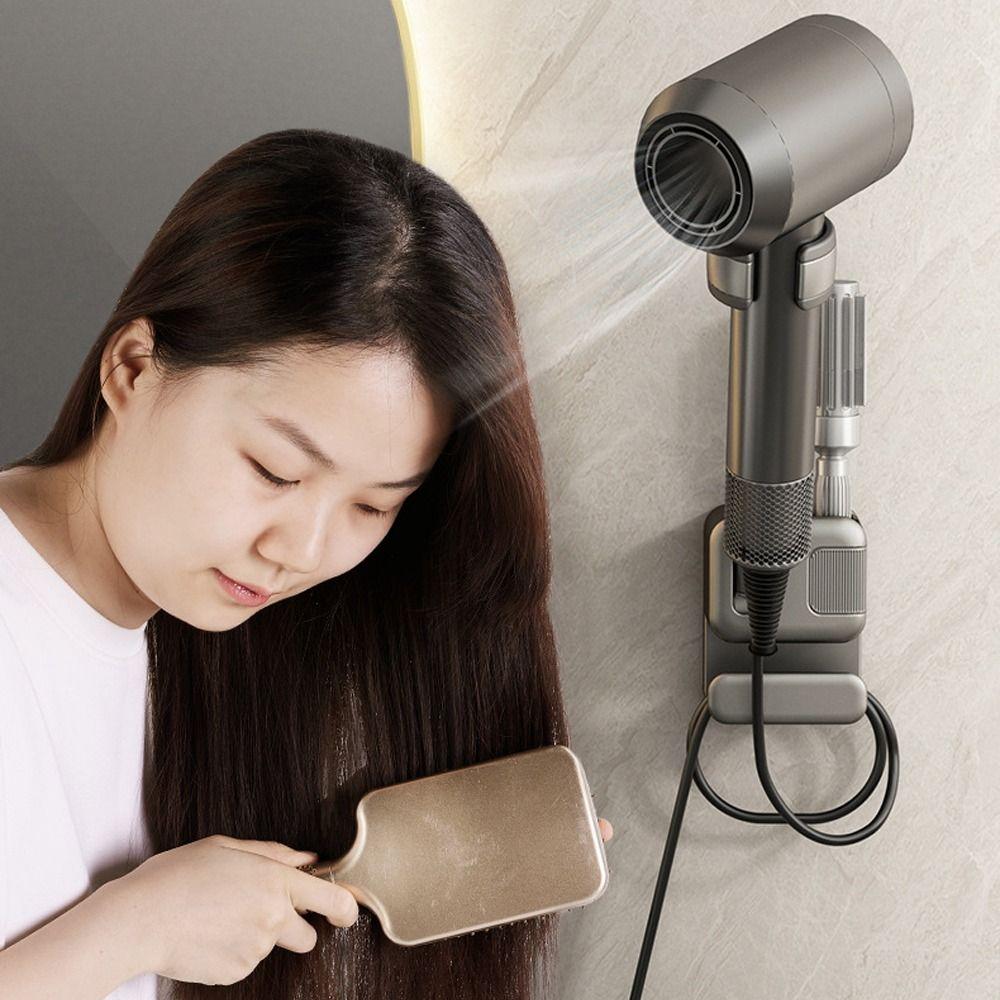 Angle Adjustable Hairdryer Stand Rotating Hair Dryer Organizer  Hair Styling Tools