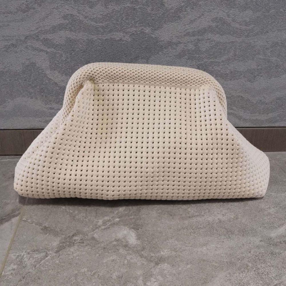 Weiche Sommer Strand Clutch Tasche Polyester Hohl Ausgestanzte Beutel Aufbewahrungstasche Kleine Häkel Handtasche Täglich