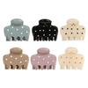 huaqianguhh Hair Claw for Women, Small Size Back Head Clip, Dot Print Shower Claw, Korean Style Accessory Thin