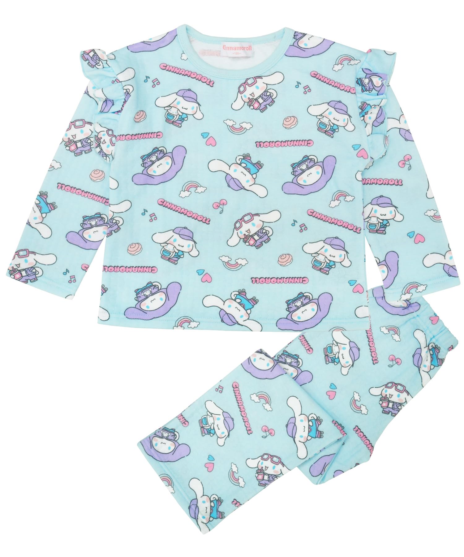 

433CN1031 Cinnamoroll стеганое длинное покрывало для детской комнаты начальной школы 100 см [Nishiki] Пижама, Ткань, Рукава, Штаны, Тип, Осень, Зима,