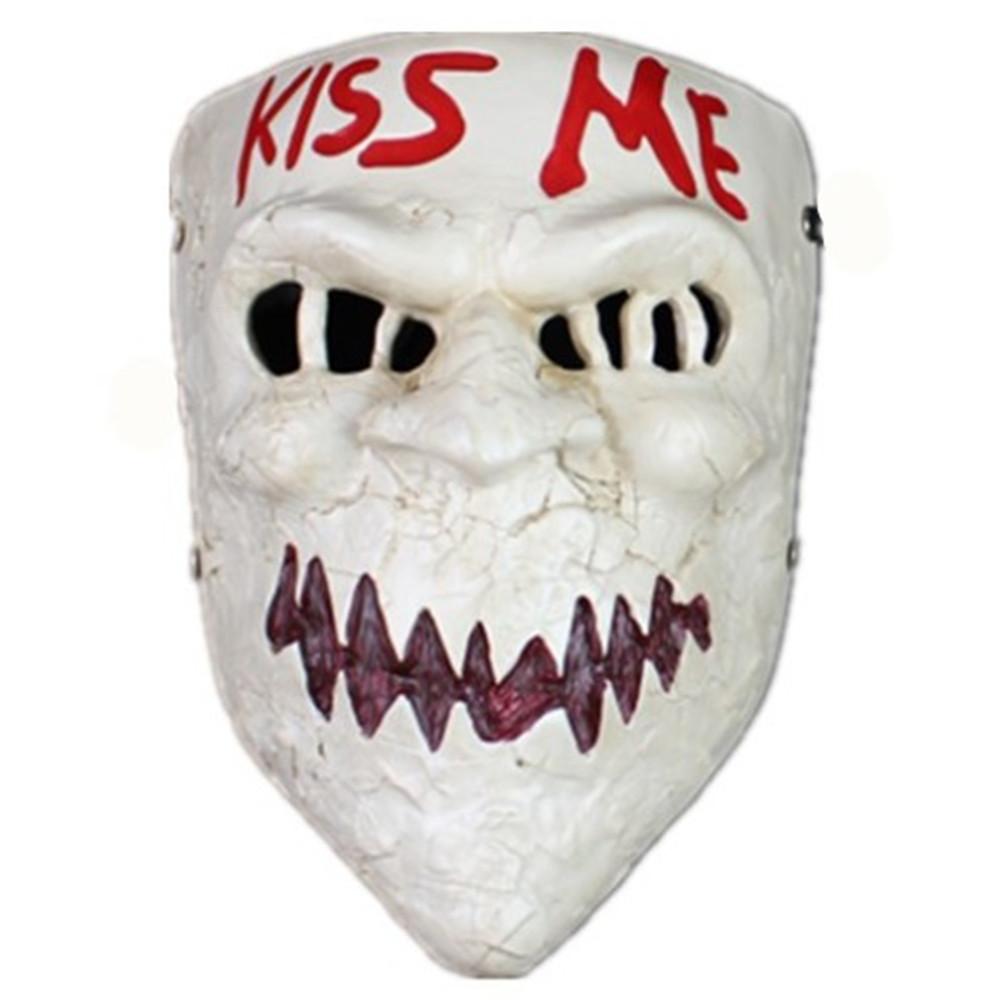 

Kiss Me Whimsical Resin Mask Stylish Halloween Demon Mask Perfect For Fun Roleplaying