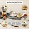 Sloped Silicone Drying Mat Thick Countertop Protector Heat Insulation Pot Holder Non Slip Cutting Board Grip for Kitchen