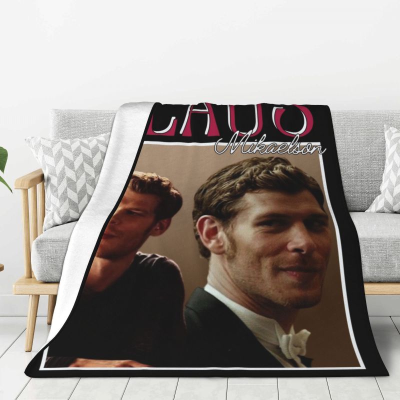 Custom The Vampire Diaries Blankets Warm Flannel Throw Blanket for Bed Couch Bedspread 130x150cm