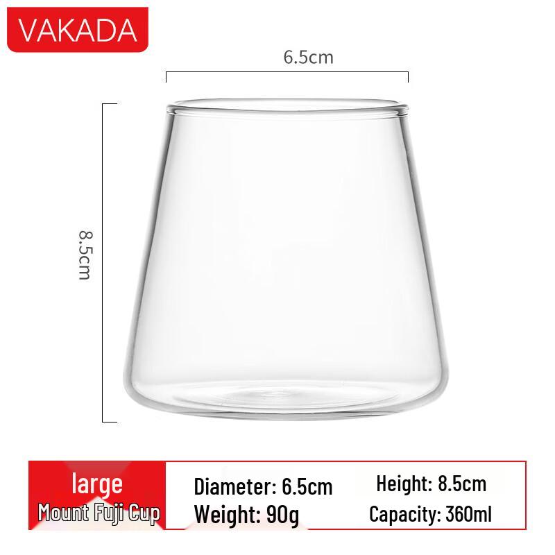 

VAKADA Japanese Fuji Mountain Glass Cup