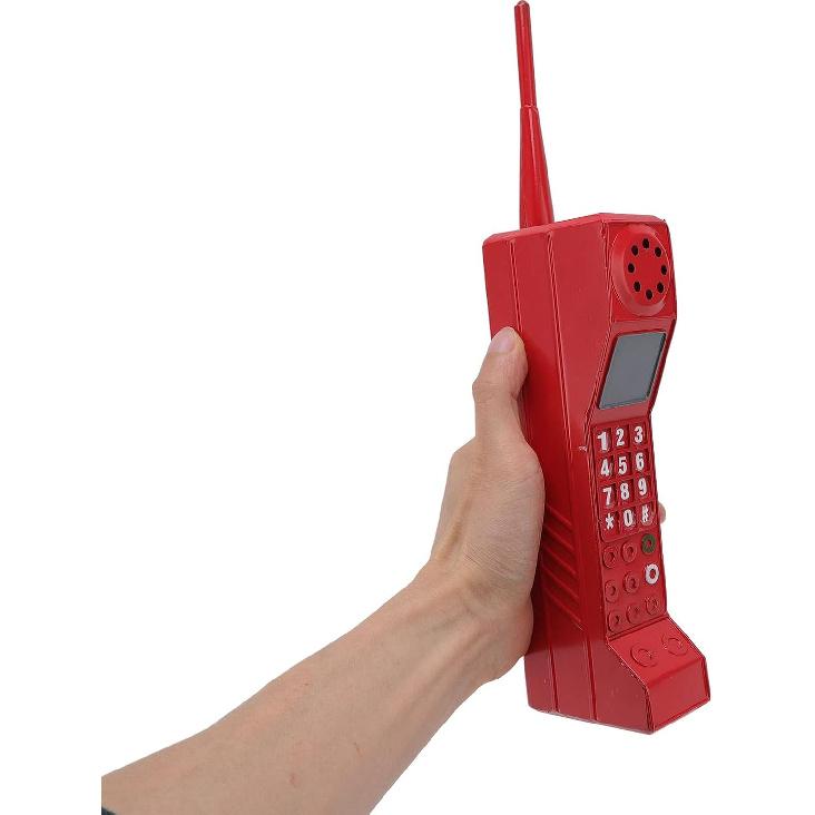 Pilipane Retro Brick Cell Phone Ornament, 80s 90s Vintage Brick Mobile Phone Model Halloween Party Decorations Old Fashioned Cell Phone Model