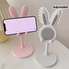 Phone Stand,Bunny Cute with Bunny Ears, Adjustable Height 0°-90° Sturdy Construction, Durable ABS Material, Smartphone Desktop Organizer