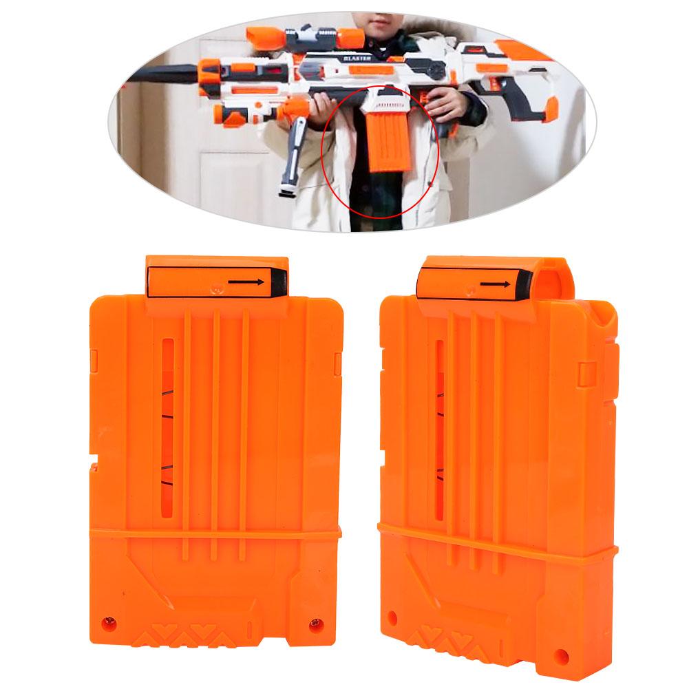 Soft Clip Plastic Cartridge Magazine Toy (5 Transparent Orange)