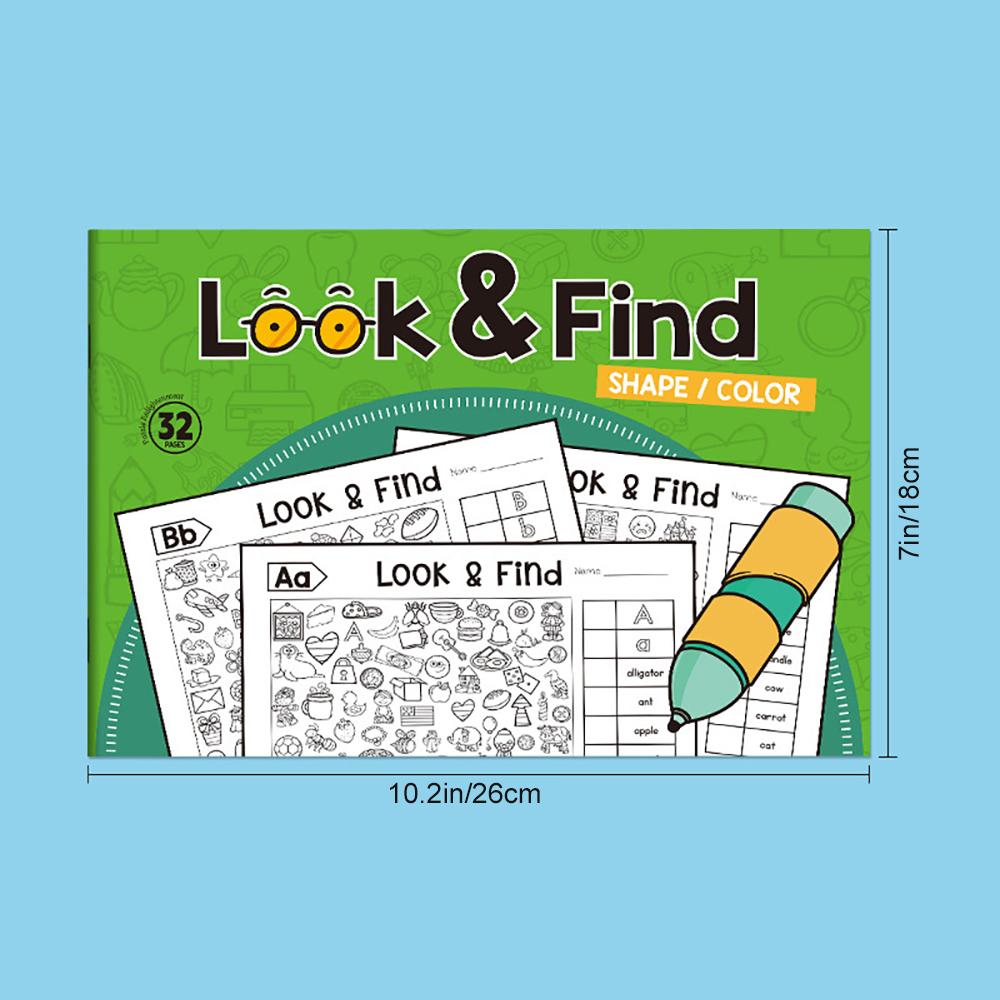 Coloring Book:Look and Find,Student Puzzle, Find Interesting Items, Focus Training Coloring Book, Exercise Thinking Ability