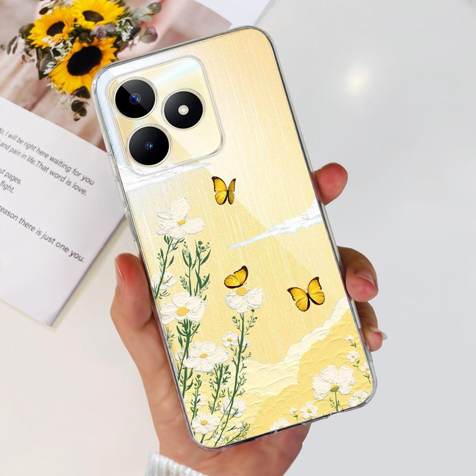 For Cover Realme C53 Phone Case 6.74" 2023 New Fashion Astronaut Soft Silicone Clear Back Cover For Realme C53 RMX3760 C 53 Capa