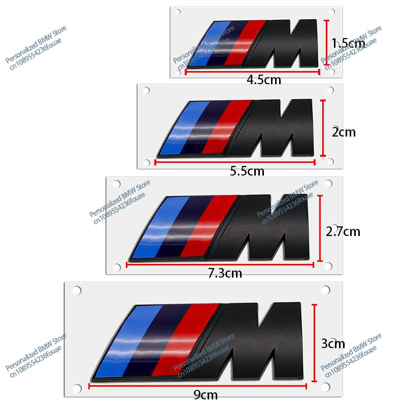 1PCS Car Fender Side Emblem Rear Trunk Badge M Logo Sticker For BMW G05 M M3 M5 M6 E46 E90 F30 G20 E36 E34 G20 G30 Accessories CVB4
