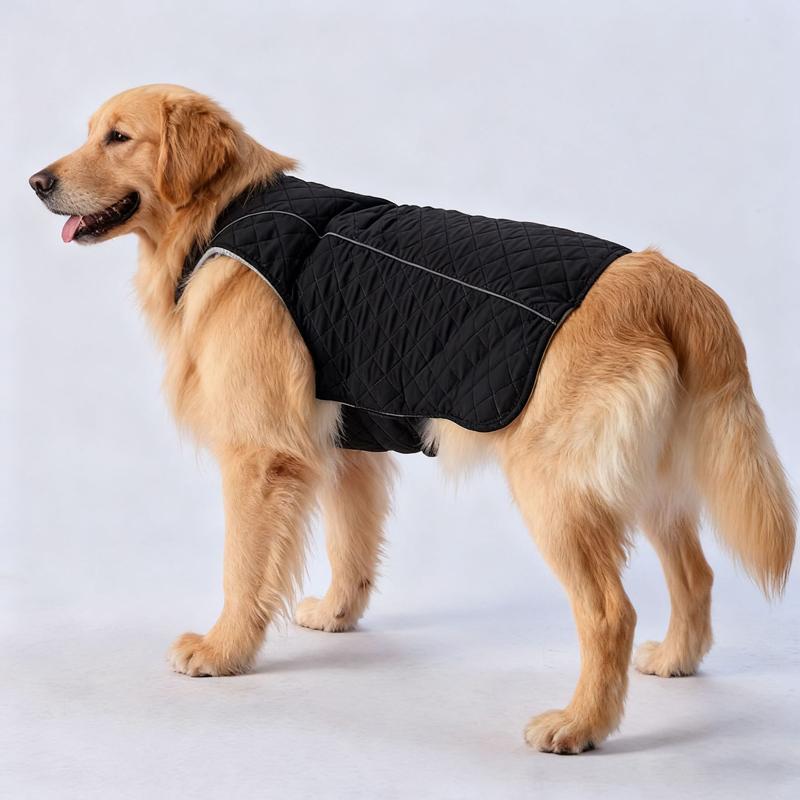 

Pet Winter Coat Reflective Windproof Big Dog Clothes Large Dogs Warm Jacket Bulldog Golden Retriever Labrador Dog Outfits M