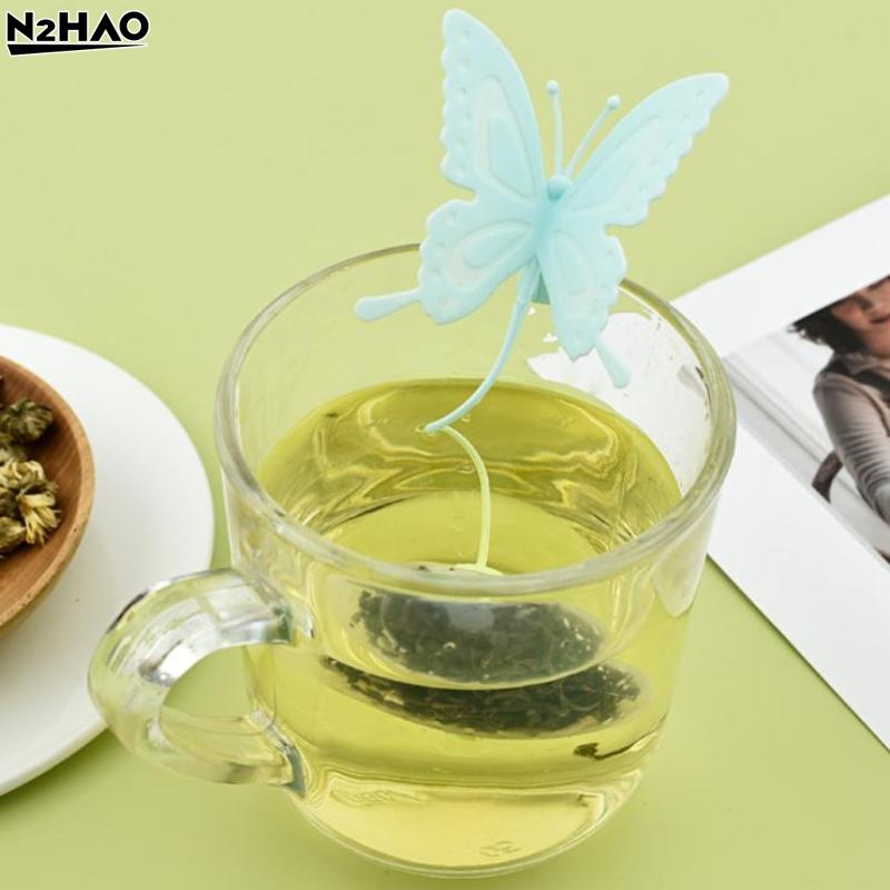 Butterfly Tea Bags Strainers Silicone Filter Infuser Silica Cute Teabags For Tea Tea Strainer Tea Diffuser Infusor Kitchen Tools