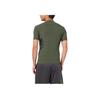Under Armour Einfarbige Bedrucktes Logo Rundhals Kurzarm Fitnesshemd Herren Oberteile Armeegrün 1289555-330