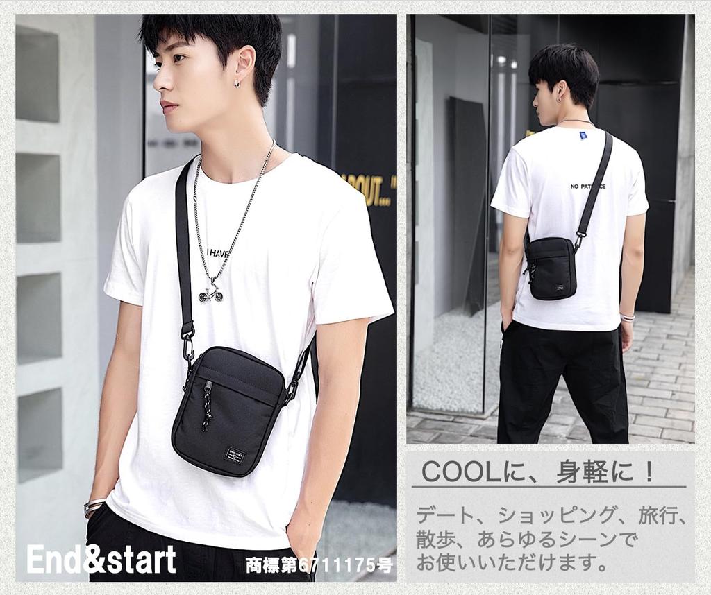 Freak Daikanyama Mini Shoulder Crossbody Simple Waist Black Bag, Bag, Men's Pochette, Sacoche, Lightweight, Pouch,