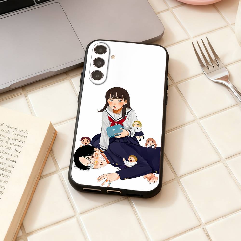 Comic Yano-kun's Ordinary Days  phone Case For Samsung Galaxy A73,A72,A71,A70,A53,A52,A51,Others Soft Black Shell
