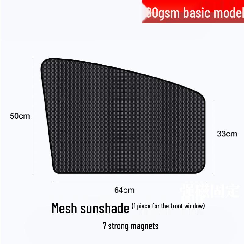 Magnetischer Autoscheiben-Sonnenschutz - Einziehbarer Netz-Sonnenschutz Verdunklungsvorhang