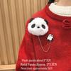 Adorable Red Panda Brooch: Cute Plush Backpack Pin for Students, Couples & Women - Perfect Birthday Gift