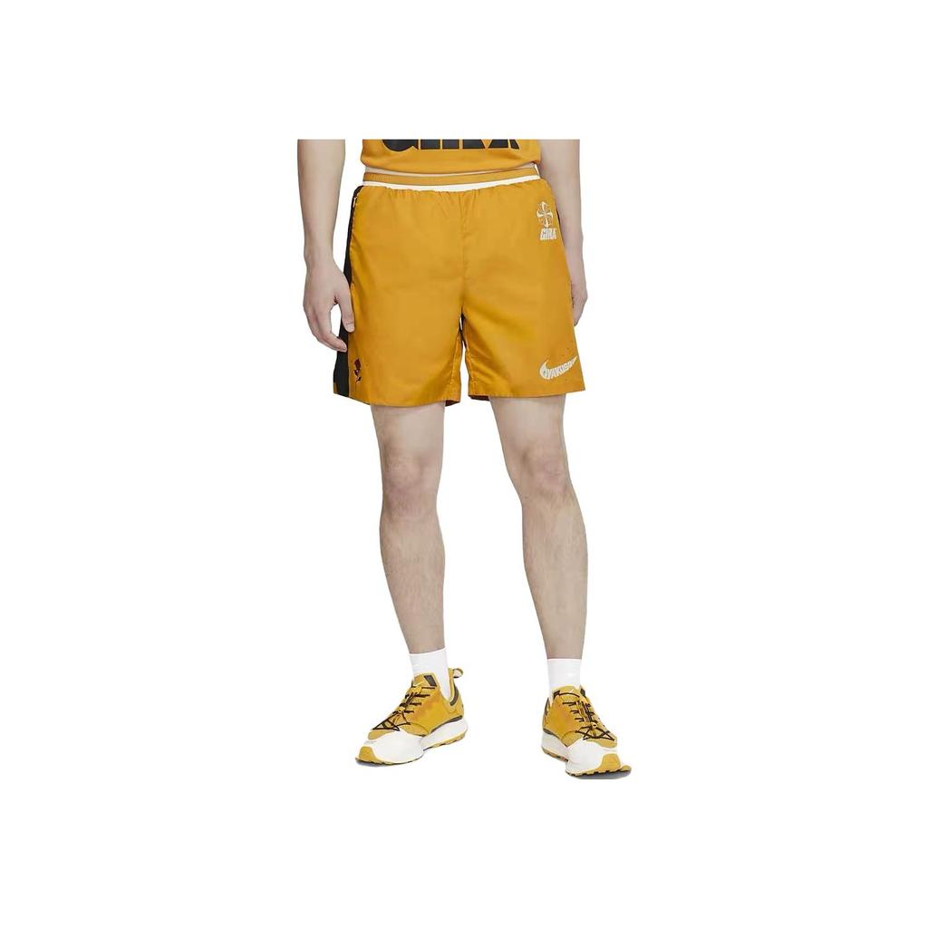 Nike Multi-Pocket Sports Casual Running Shorts Men Bottoms Yellow CD7114-793